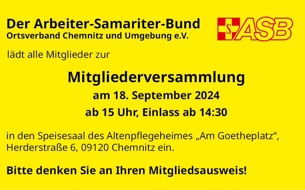Einladung zur Mitgliederversammlung 2024