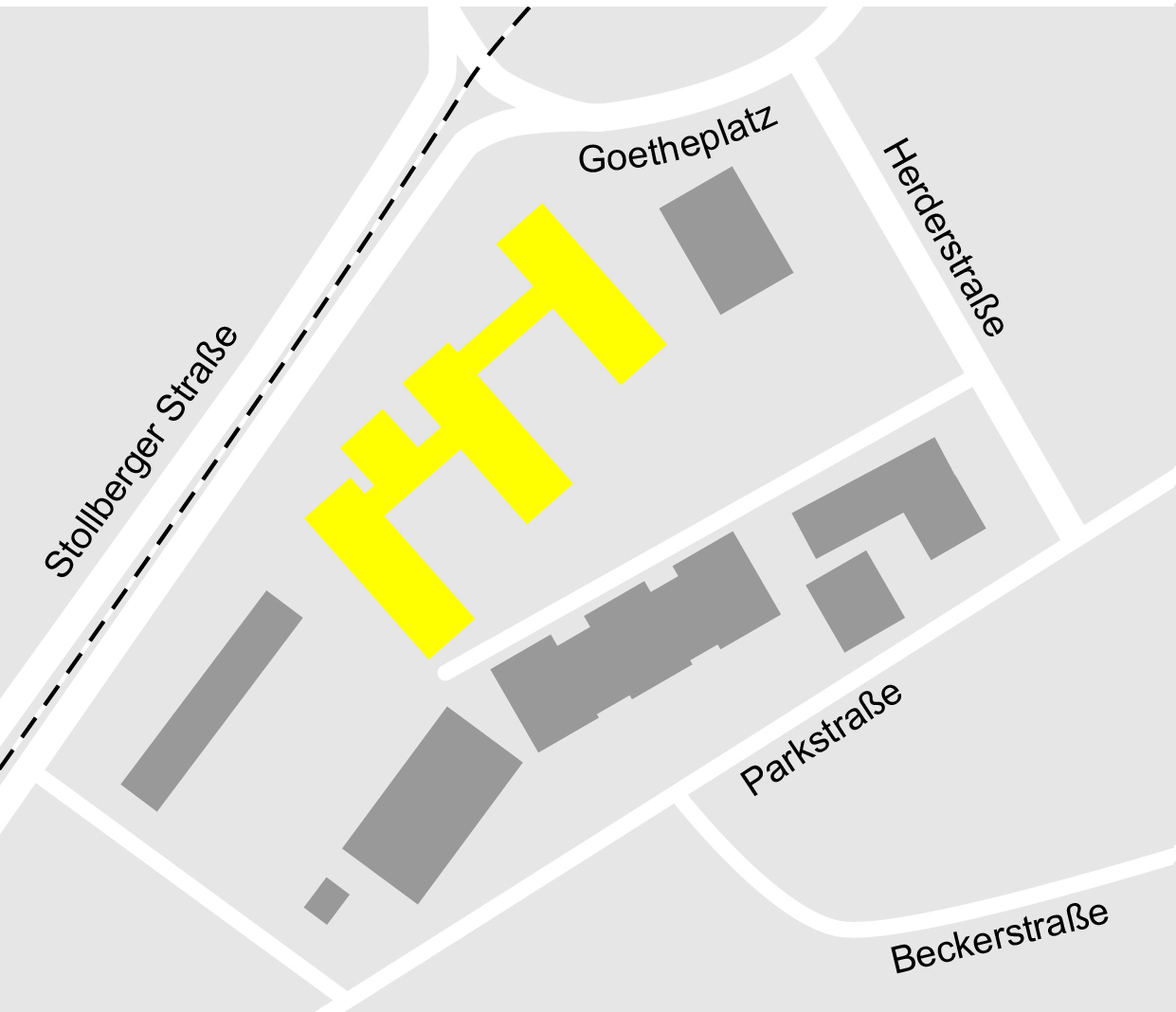 ASB Pflegeheim "Am Goetheplatz" Chemnitz: Karte Lageplan: ASB Pflegeheim Chemnitz: Am Goetheplatz